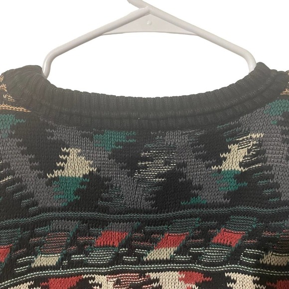 Triscots St. Raphael Vintage Grandpa Core Sweater w/Geometric Design - Picture 7 of 8